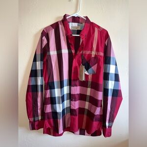 Burberry Red Check Shirt